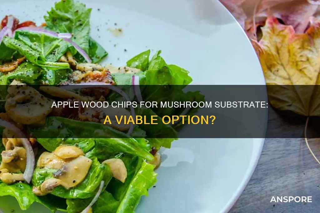 can you use apple wood chips for mushroom substrate