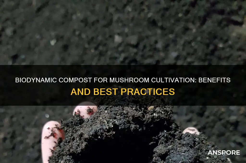 can you use biodynamic compost to grow mushrooms