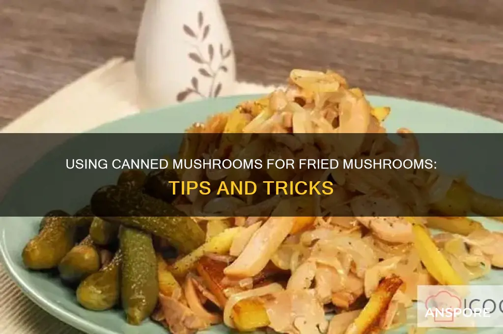 can you use canned mushrooms for fried mushrooms