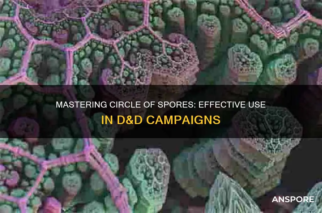 can you use circle of spores dnd