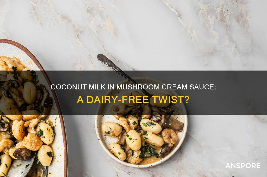 can you use coconut milk in mushroom cream sauce