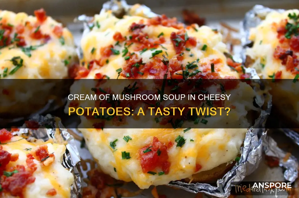 can you use cream of mushroom soup in cheesy potatoes