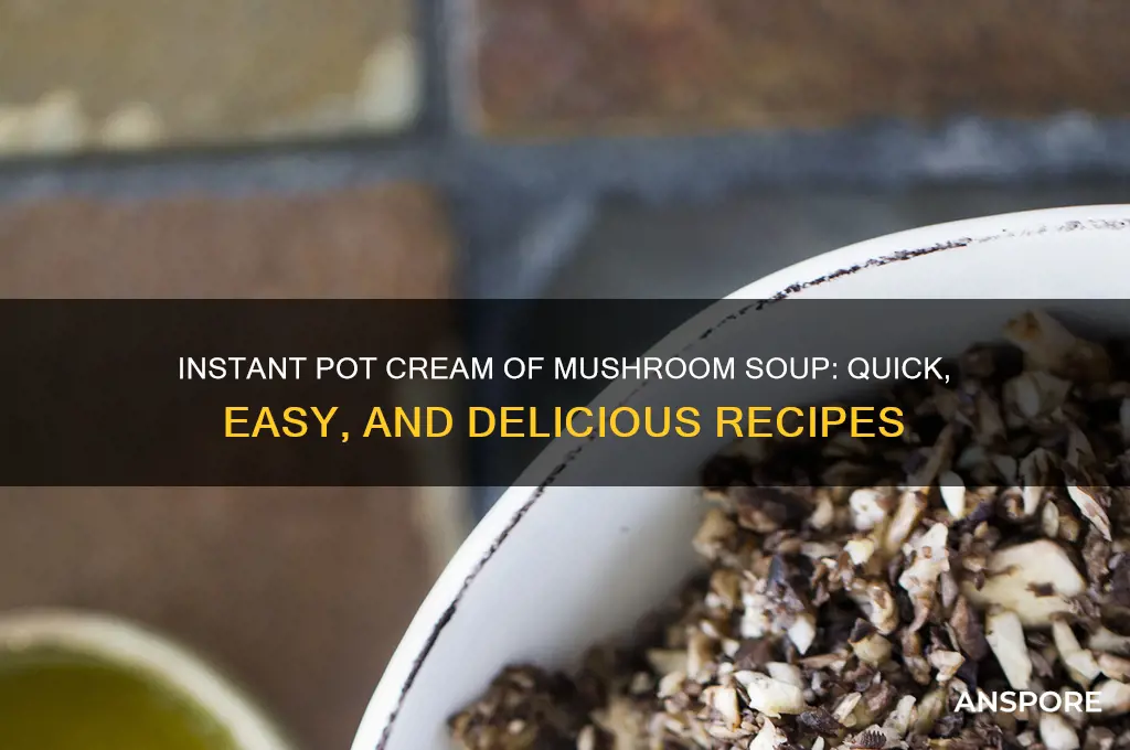 can you use cream of mushroom soup in instant pot