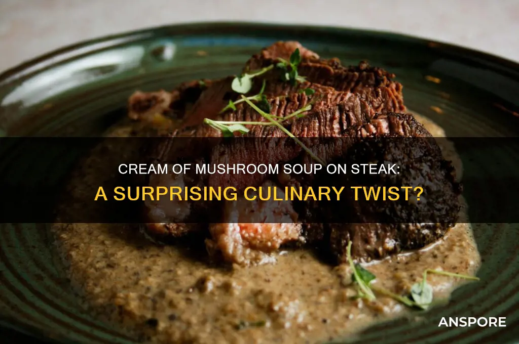 can you use cream of mushroom soup on steak
