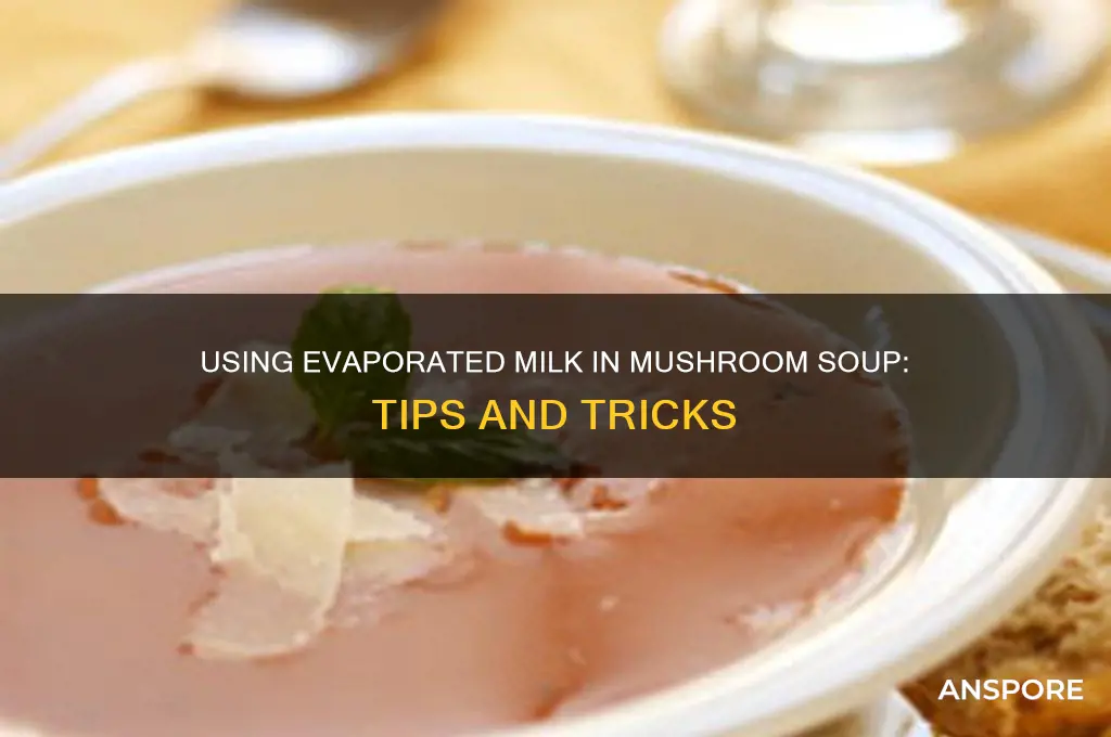 can you use evaporated milk in mushroom soup