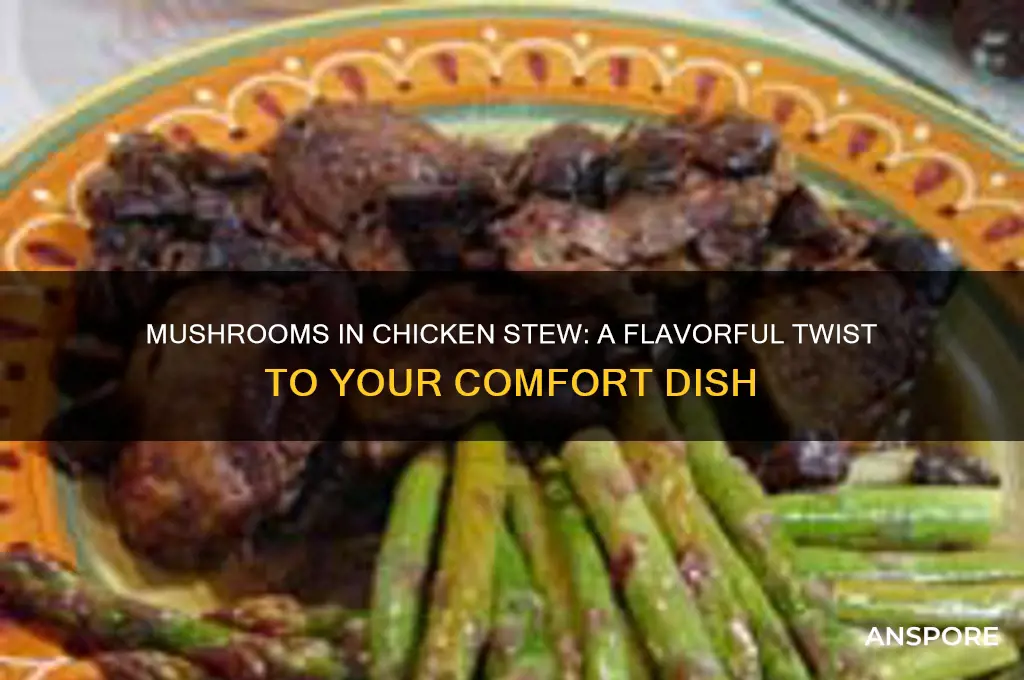 can you use mushrooms in chicken stew