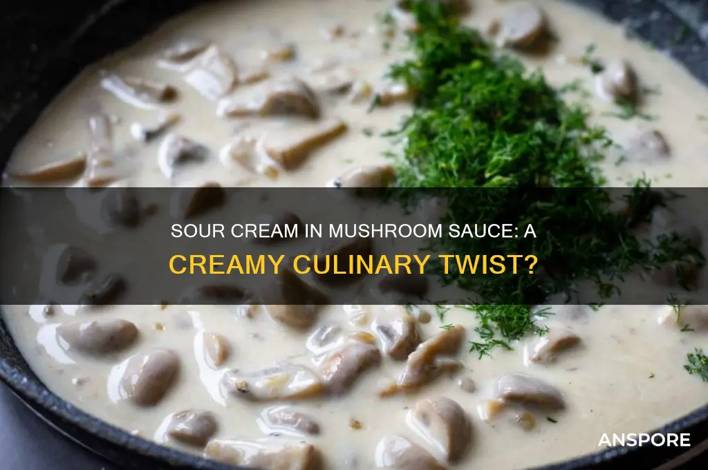 can you use sour cream for mushroom sauce