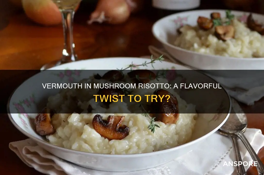 can you use vermouth in mushroom risotto