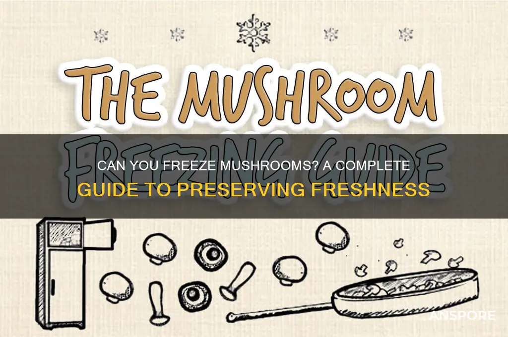 can yoy freeze mushrooms