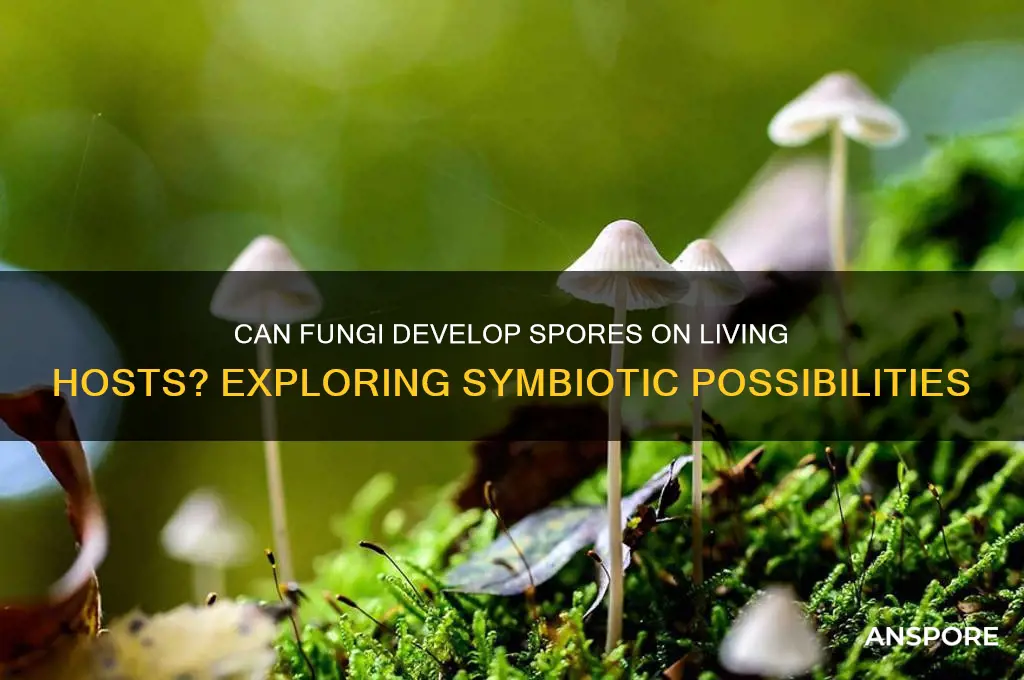 could a fungi grow spores on living organisms