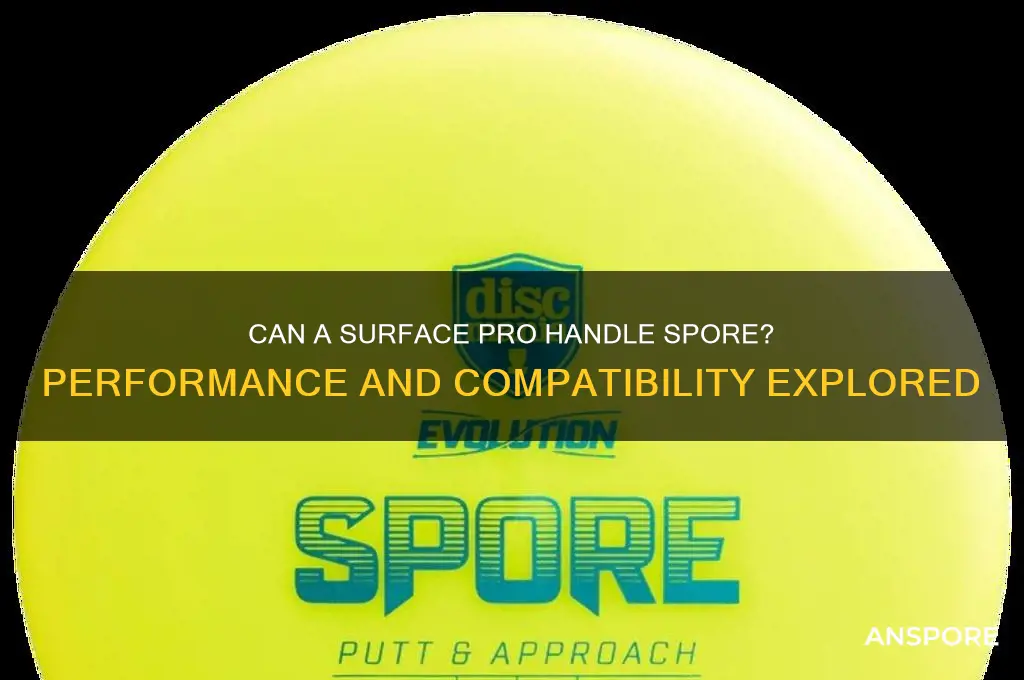 could a surface pro run spore