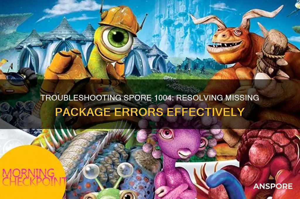 could not find a needed package spore 1004