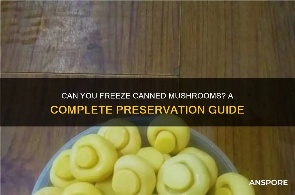 could you freeze canned mushrooms