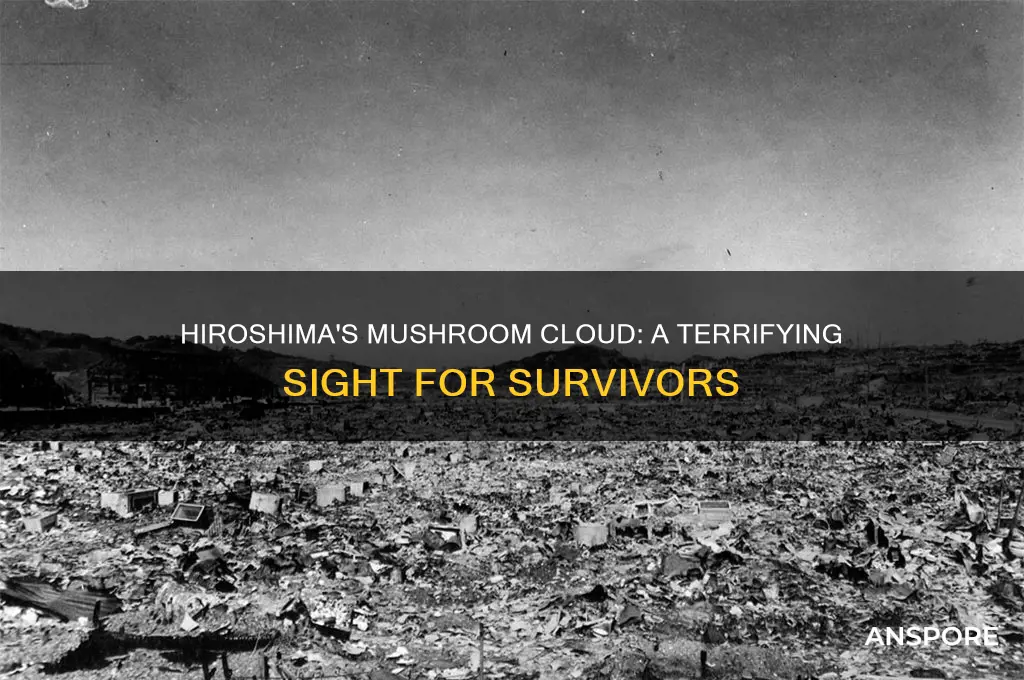 could you see the mushroom cloud from hiroshima