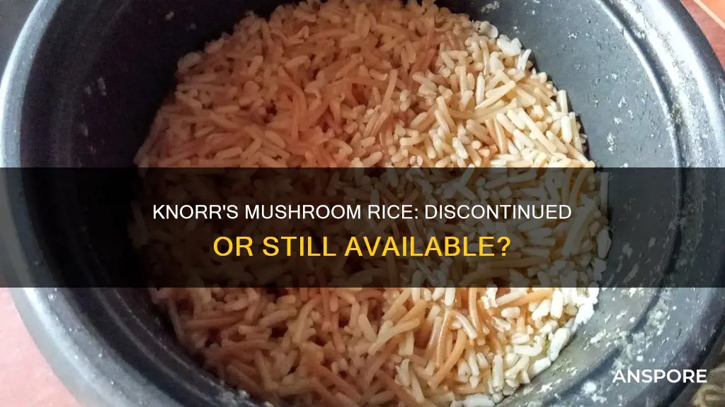 did knorr discontinue mushroom rice