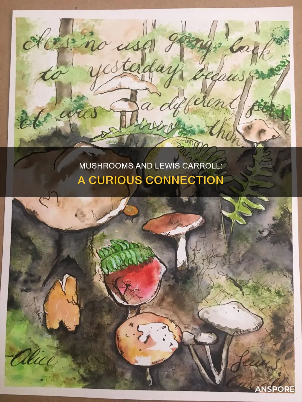 did lewis carroll take mushrooms