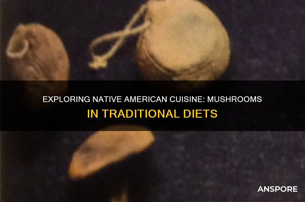 did native americans eat mushrooms
