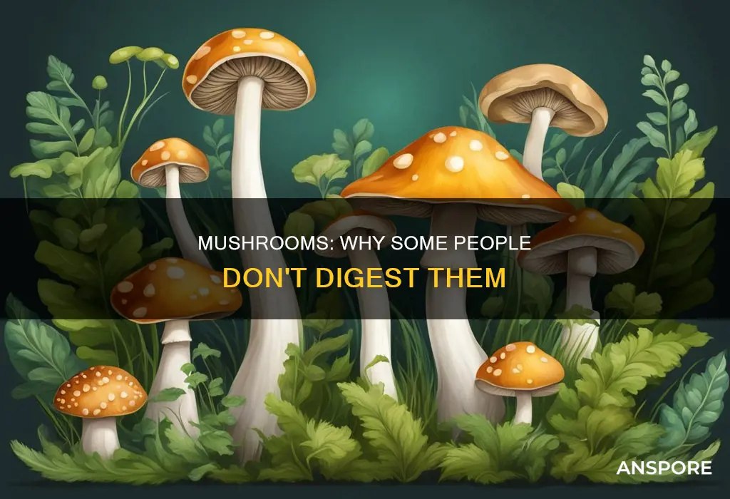 did not digest mushrooms