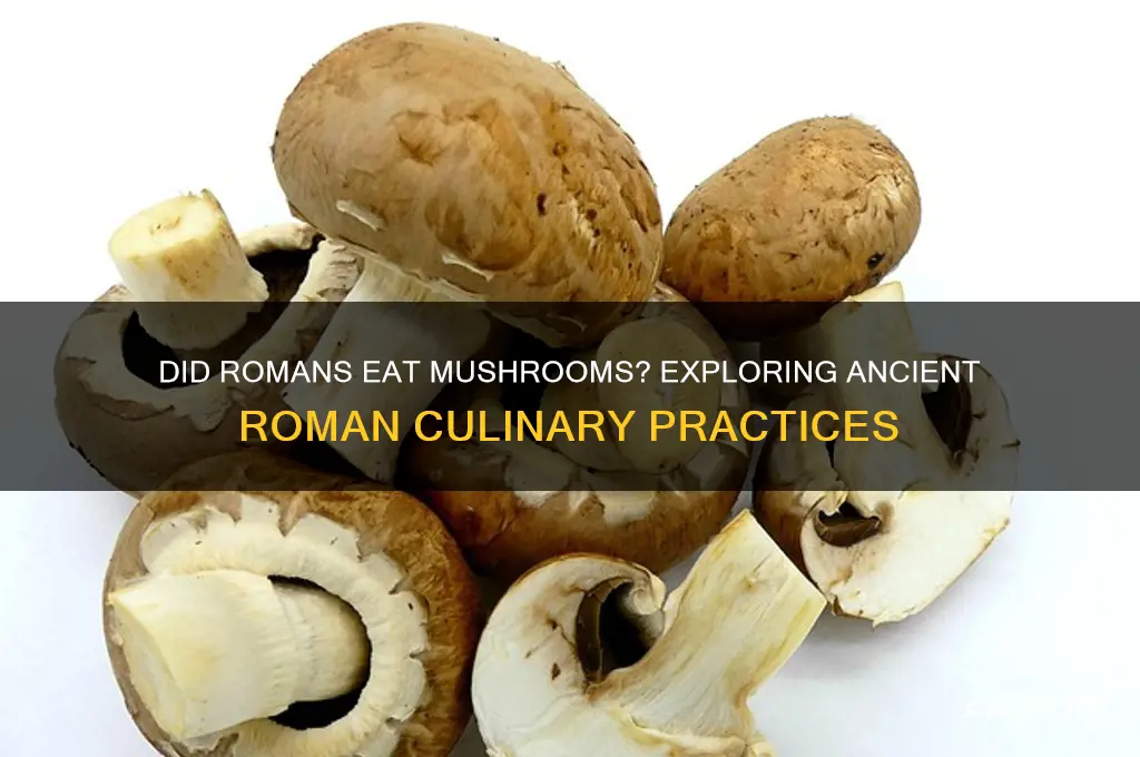 did romans eat mushrooms