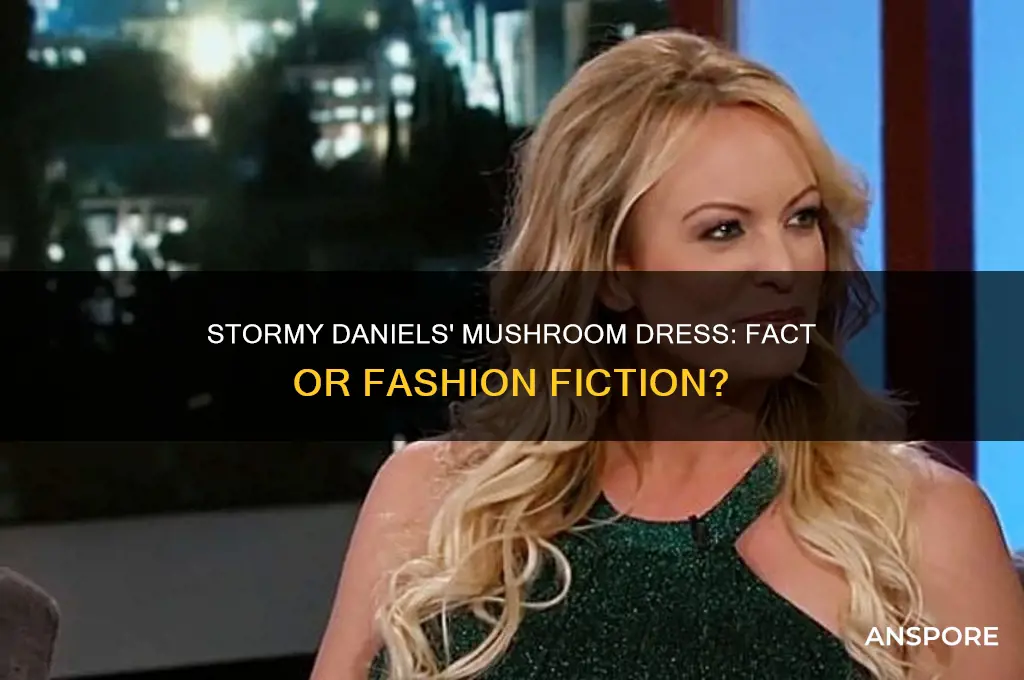 did stormy daniels wear a mushroom dress