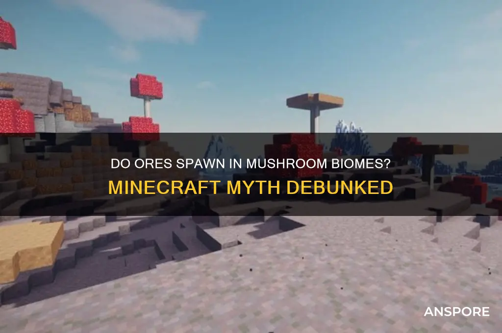 do all ores still spawn in mushroom biomes