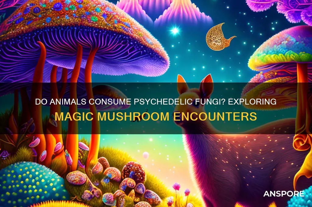 do animals eat magic mushrooms