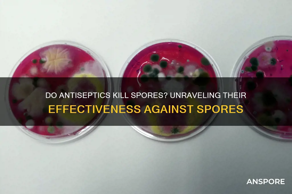 do antiseptics kill spores