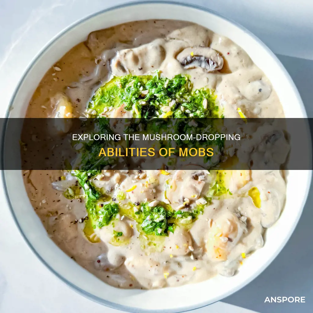 do any mobs drop mushrooms