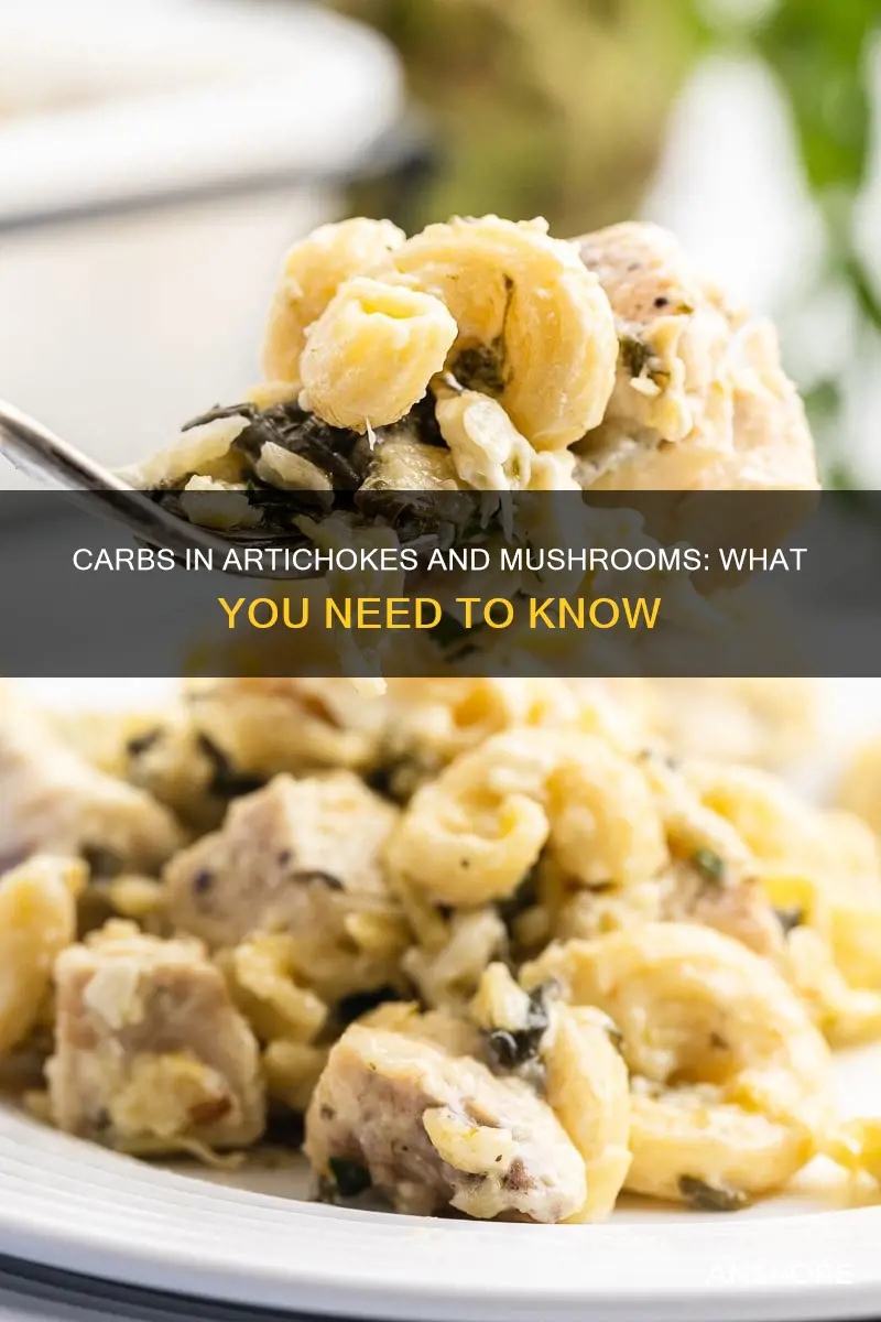 do artichokes mushrooms have carbs