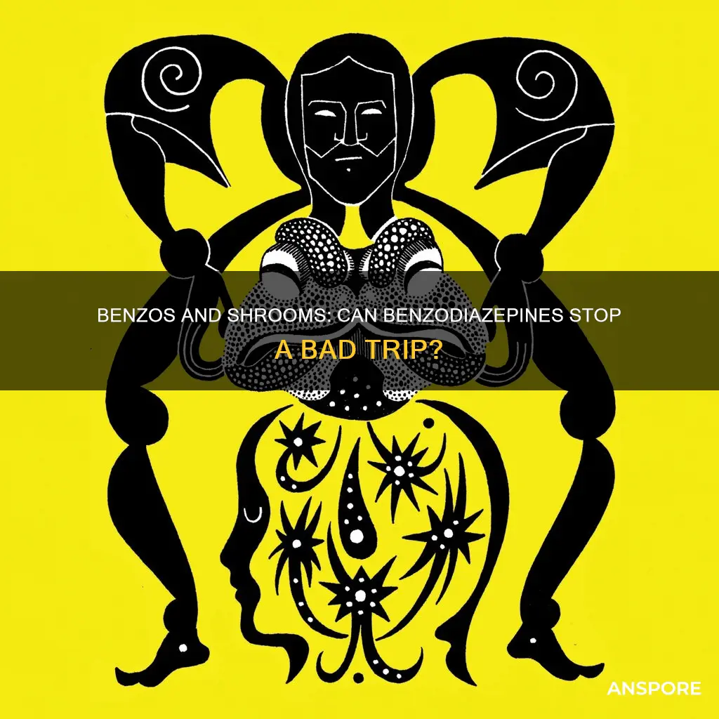 do benzodiazepines stop psychedelic mushrooms