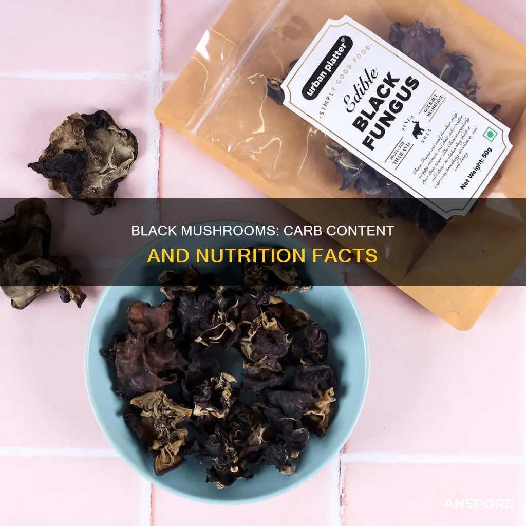 do black mushroom have carbs