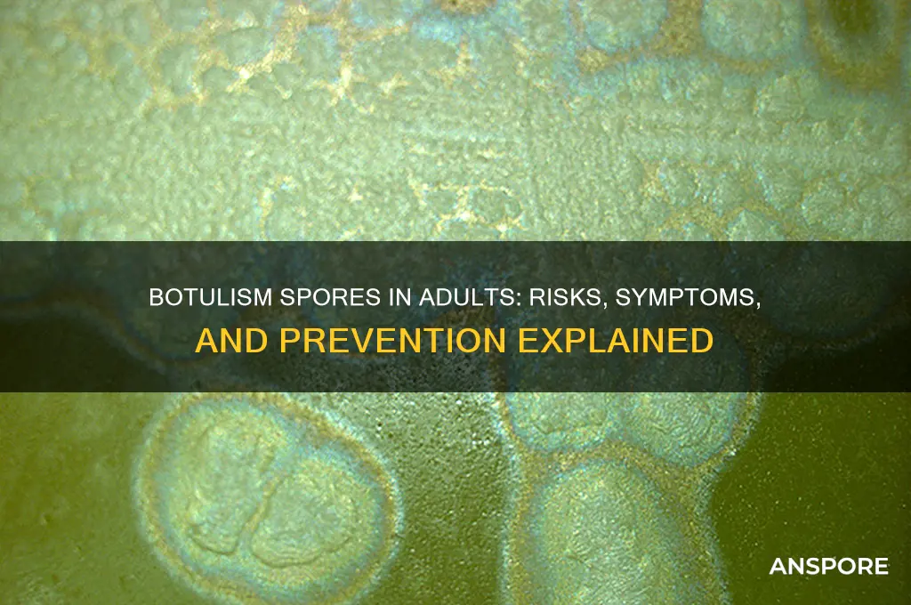 do botulism spores affect adults