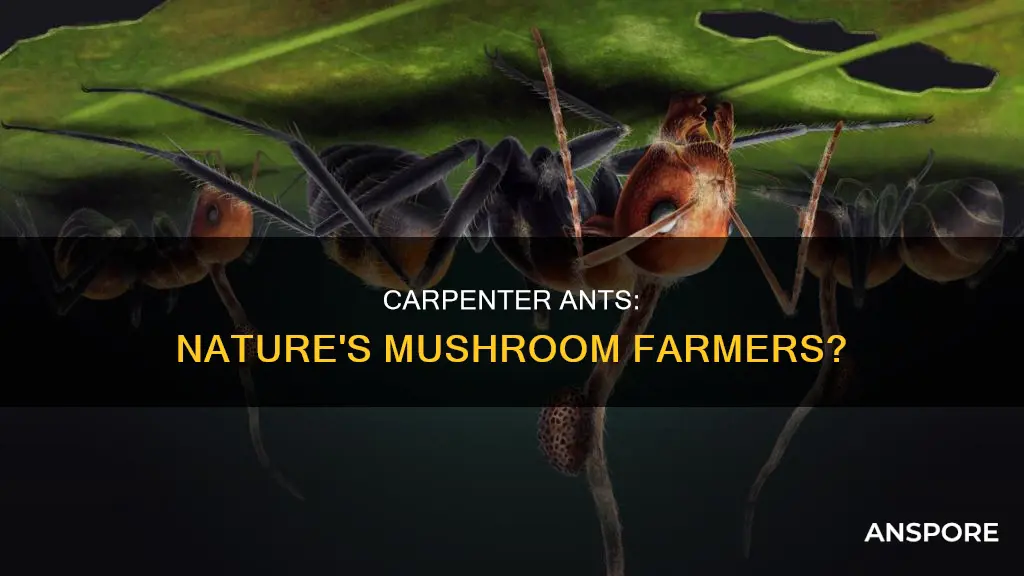 do carpenter ants raise mushrooms