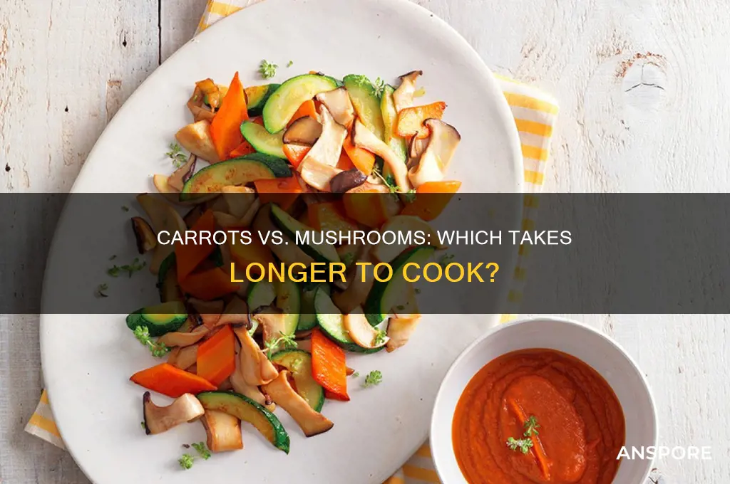 do carrots cook longer than mushrooms