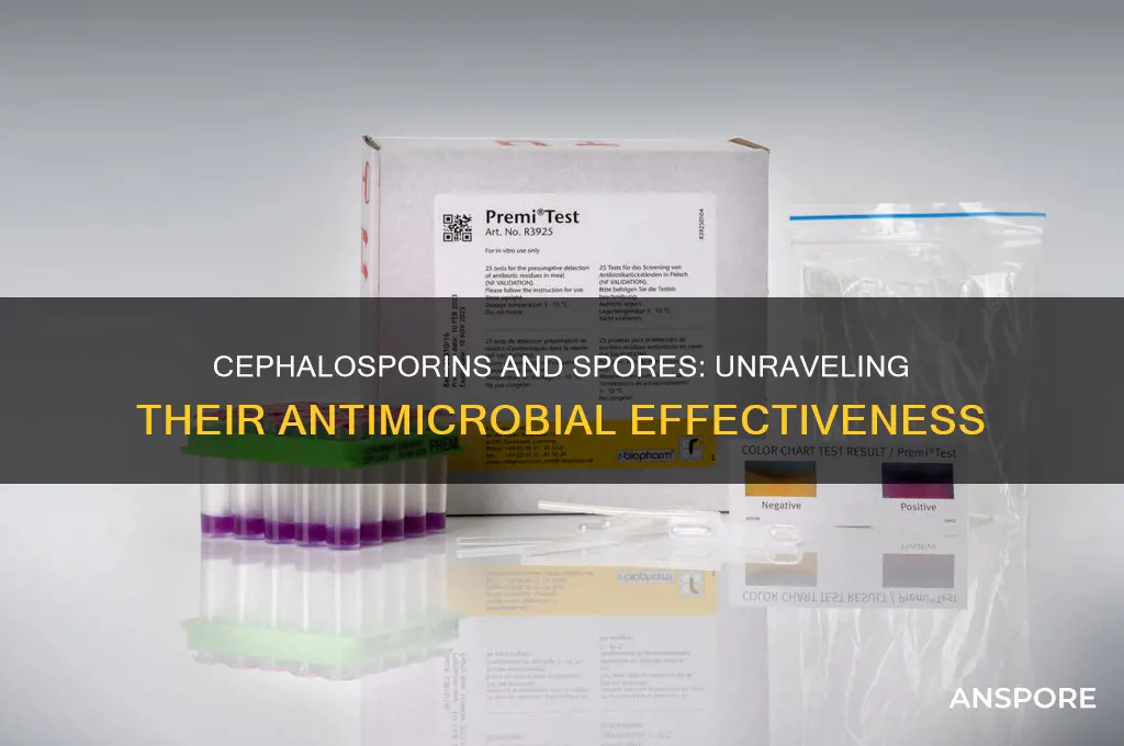 do cephalosporins kill spores
