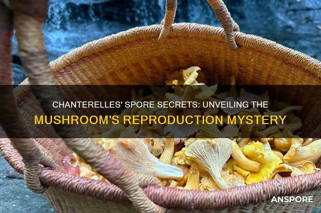 do chantarells have spores