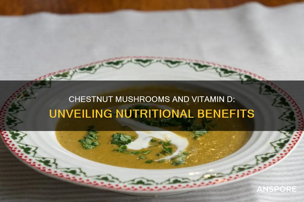 do chestnut mushrooms contain vitamin d