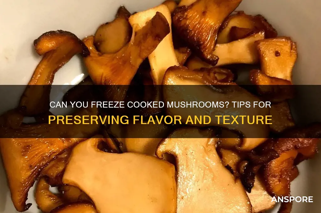 do cooked mushrooms freeze well