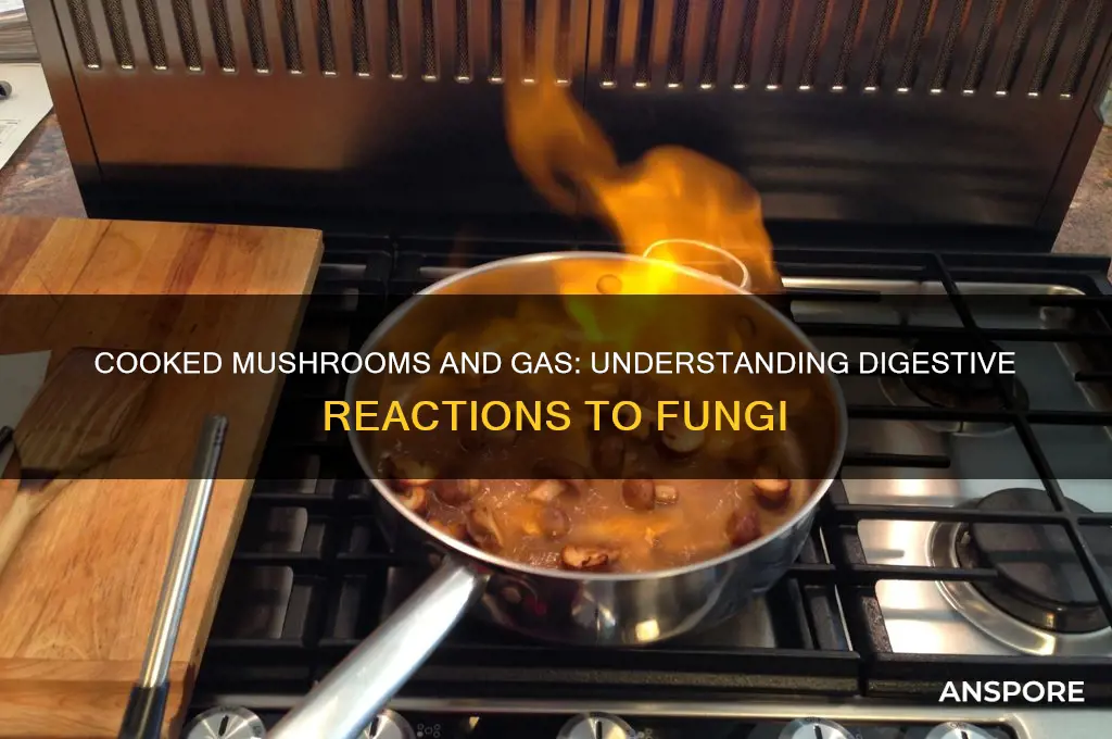 do cooked mushrooms give you gas