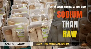 Cooked vs. Raw Mushrooms: Sodium Content Comparison and Health Insights