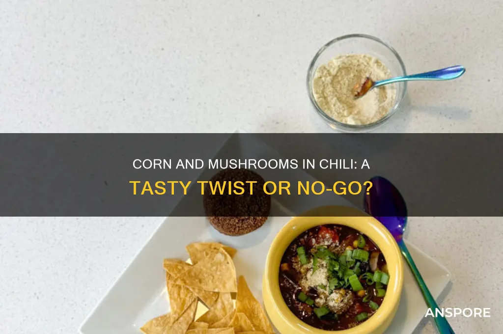 do corn and mushrooms go in chili