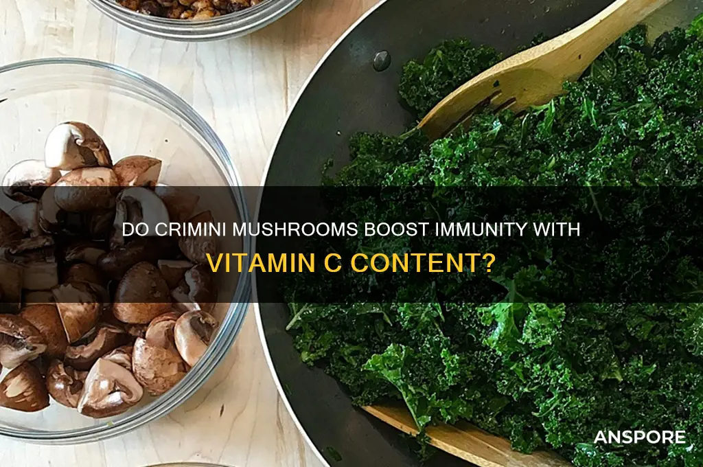 do crimini mushrooms have vitamin c