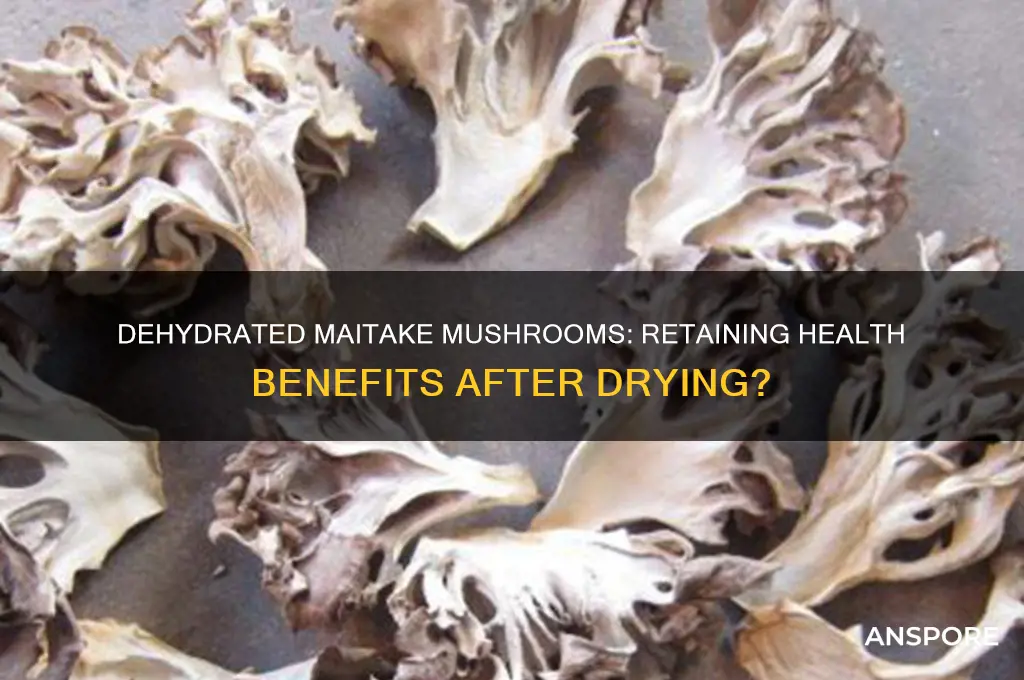 do dehydrated maitake mushrooms still have health benefits