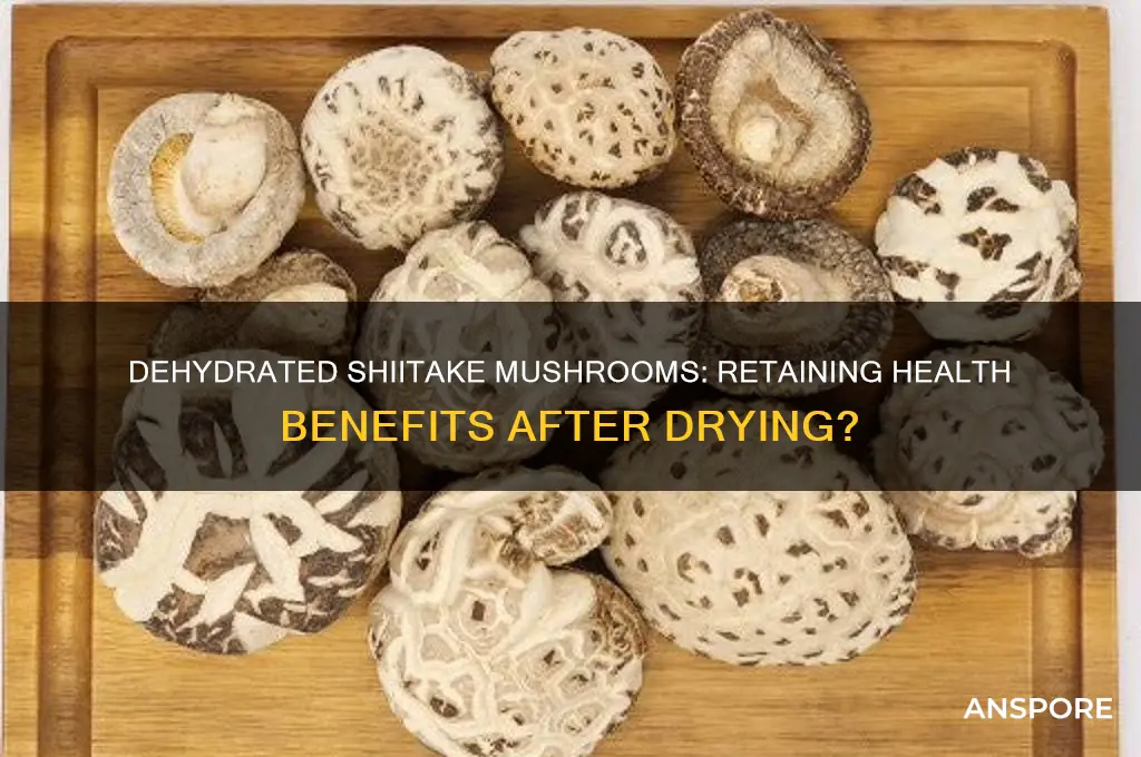 do dehydrated shiitake mushrooms still have health benefits
