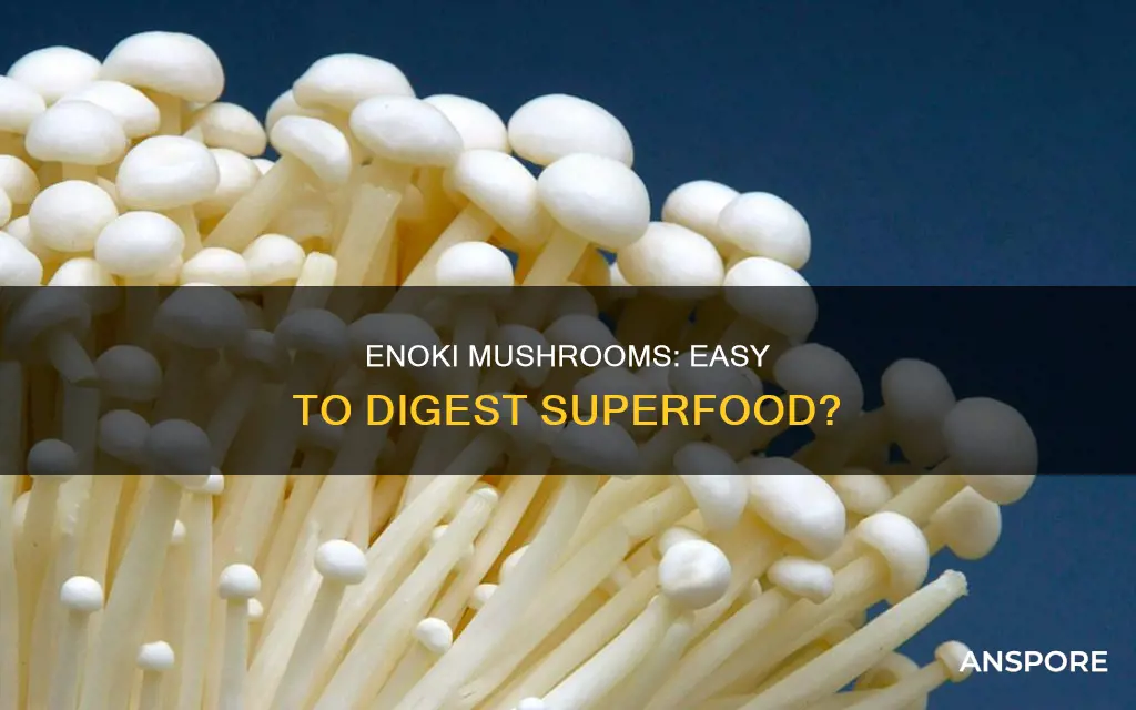 do enoki mushrooms digest well