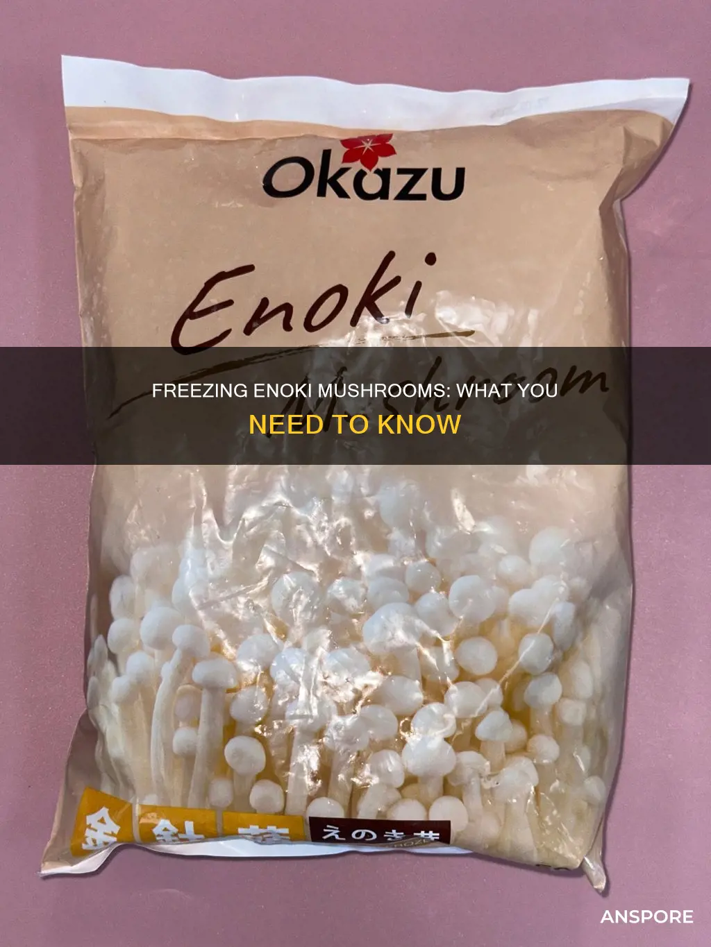do enoki mushrooms freeze well