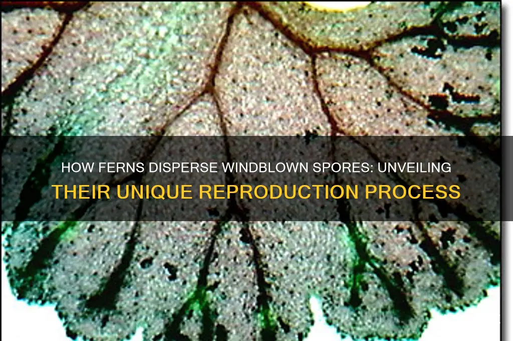 do ferns produce windblown spores