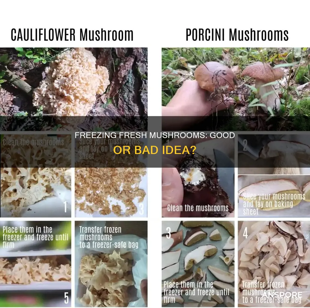 do fresh mushrooms freeze well