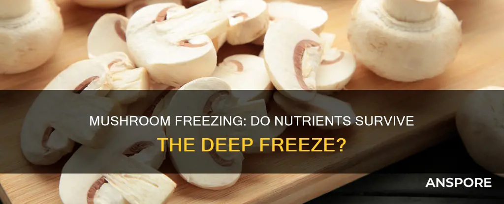 do frozen mushrooms lose nutrients