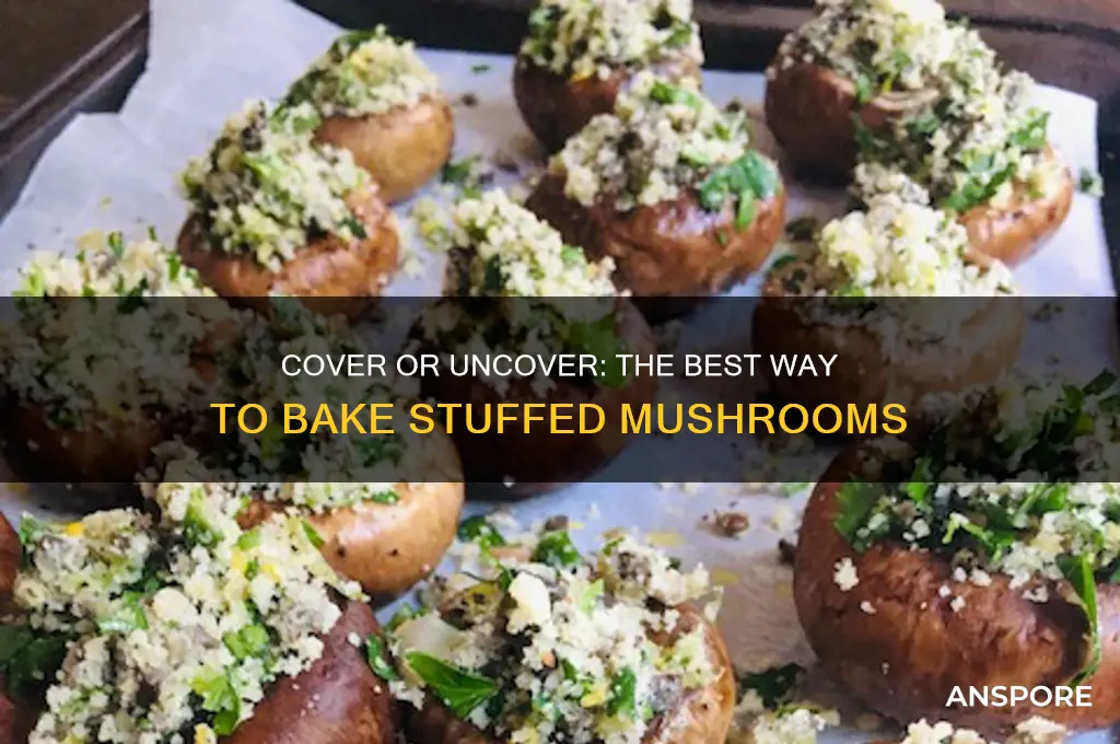do i cover or uncover stuffed mushrooms when baking